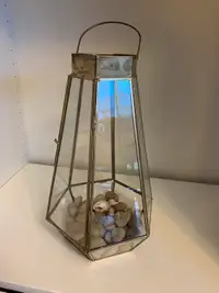 Gold lantern for sale, $30
