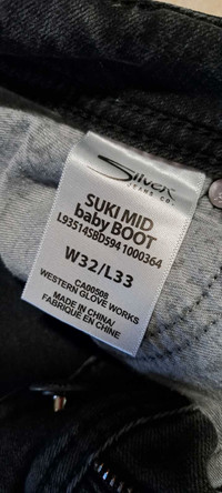 Jeans noir femme Silver jeans w32/L33