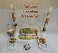 Victorian - Stunning Porcelain Dresser Set