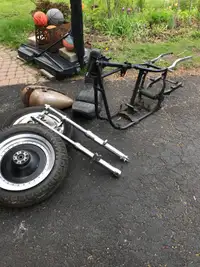 Harley shovelhead frame and parts