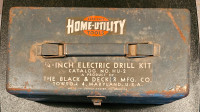 Vintage Black and Decker Home Utility Electric Drill Kit