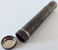 Antiquité. Collection Tube à cigare en zinc