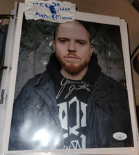 Jamey Jasta Hatebreed signed 8x10 picture COA (Music)