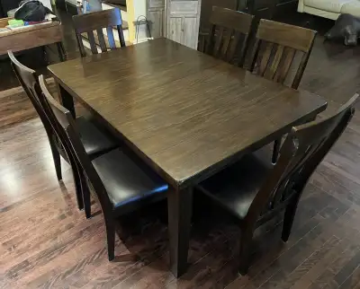 Ashley 8 solid wood chairs matching table & hutch ** REDUCED **, View more
