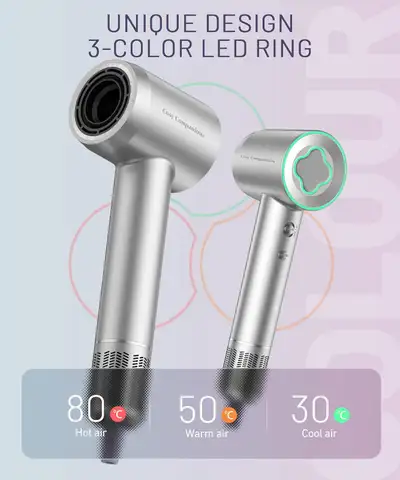 NEW High-Speed Hair Dryer, 150000 RPM, Brushless Motor Negative, View more