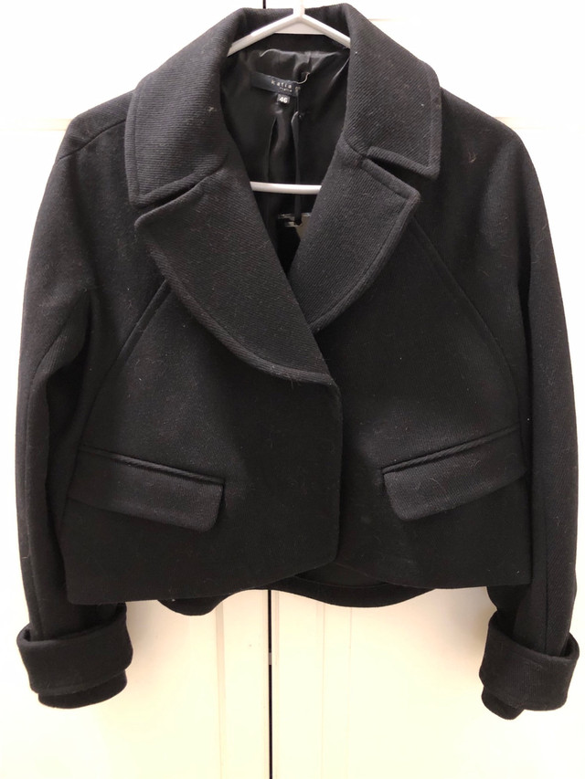 Black wool cropped coat/jacket NEW with tags in Women's - Tops & Outerwear in City of Toronto