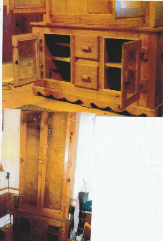 Fishing rod, bow and arrow, and gun cabinet.  Hand made. in Hutches & Display Cabinets in Truro