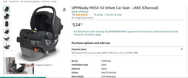 Uppababy Mesa with optional Petit Coulou cover in Strollers, Carriers & Car Seats in Prince George - Image 4