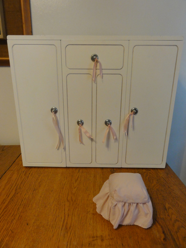 American Girl Large Doll Closet with Hangers Very Good Condition in Toys & Games in North Bay
