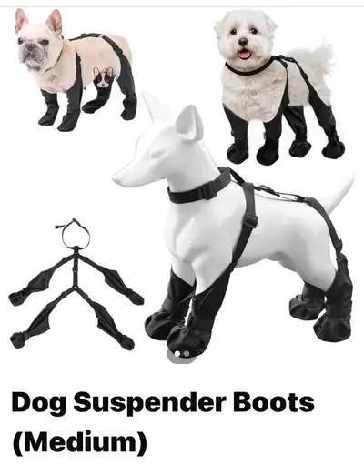 These medium dog suspender boots are designed to keep your furry friend clean and dry, especially du...
