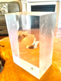 Acrylic solid clear cast block 5 1/4”x8 1/4“ x 12 1/4“