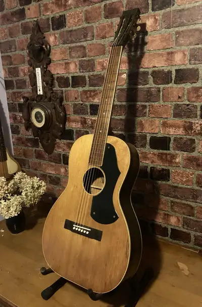 1930-40’s Hensel Minerva Parlor Acoustic Guitar, View more