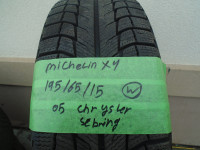 4 tires of Michelin 195/65/15 winter tires w/rims off 2005 Chrys