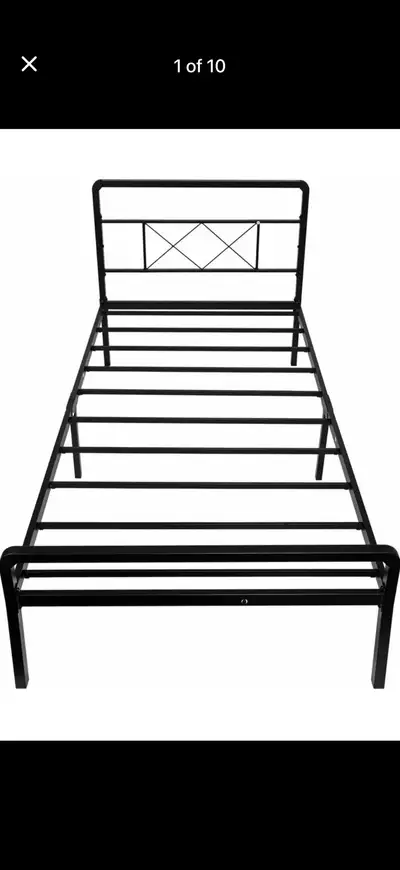 New Enduran Metal Bed - Size Twin, View more