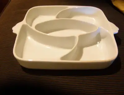 Chef Grade Divided Stoneware Baking Dish Made in Italy Like New, View more