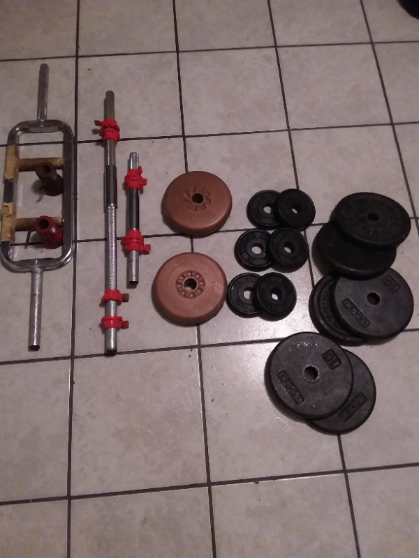 Weghts bar sets.barbell lifting dumbbells ,adjustable. in Exercise Equipment in Kitchener / Waterloo - Image 2
