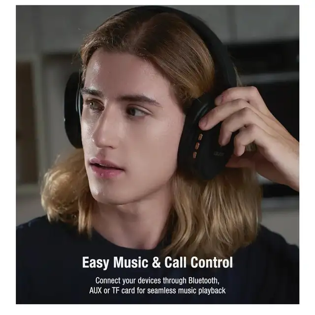Sunjom Inspire 28H Playtime Wireless and Wired Stereo Headphones in General Electronics in Markham / York Region - Image 3