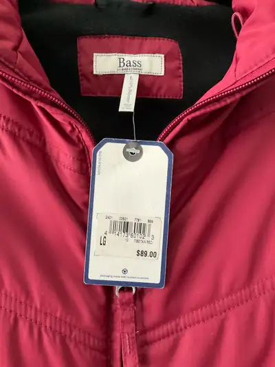 Brand New….Bass Vest …size Large….$35 Brand New….Quality & Style by “Ragwear” Fleece coat…..size M…....