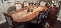 Italian Dining table with Hutch