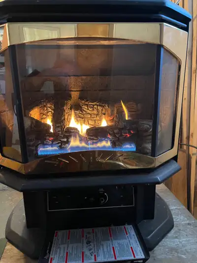 Poêle  foyer gaz propane, View more