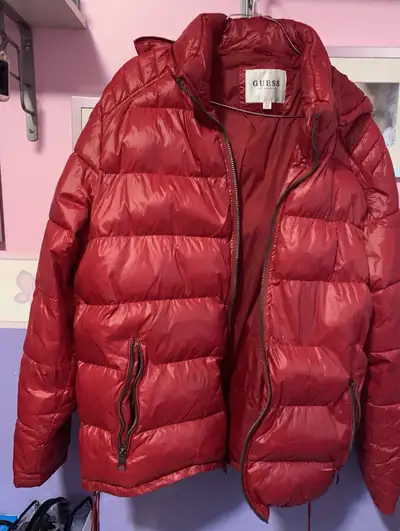 RED GUESS PUFFER MENS JACKET, View more