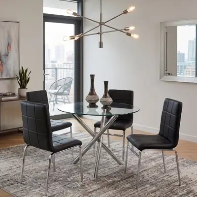 Modern Glass Dining Set, View more