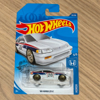 Hot Wheels Mainline Honda 88 Honda CR-X White JDM Rare New Car