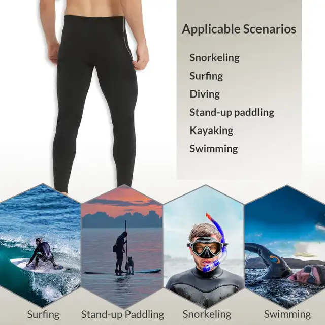 Men's 2mm Wetsuit Pants – Super Stretch Neoprene Shorts for Surf in Water Sports in Oshawa / Durham Region - Image 7