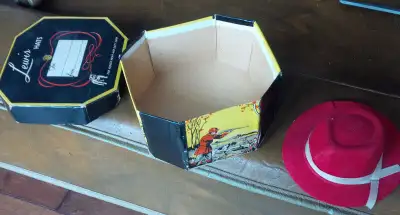 Lewis Hats Miniature Hat Box with Sample Hat, View more