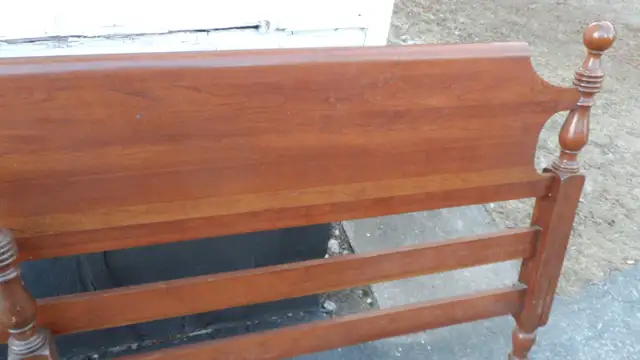 SOLID CHERRYWOOD ETHAN ALLEN DOUBLE BED64141830823041122