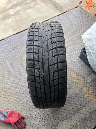 A set of four Yokohama Winter tires and rims for $100 -Tire Brand: Yokohama -Tire Size:205/55R/16 -i...