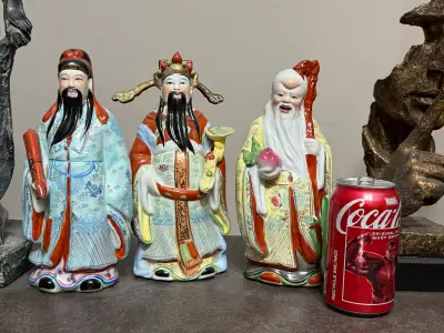 3 rare Asian statues over 50 years old, View more