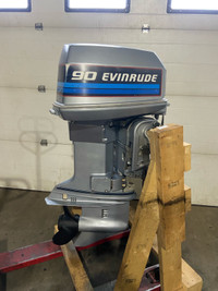 1986 Great running 90hp Evinrude 20"2str oil injected n power tr