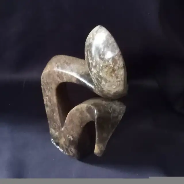 RARE Hand Carved Shona Stone 'Flower' Sculpture by Onias Mupumha in Arts & Collectibles in London - Image 10
