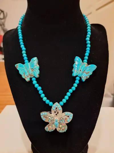 All stones are authentic and all necklaces are brand new and handmade Stones include: Turquoise, Jas...
