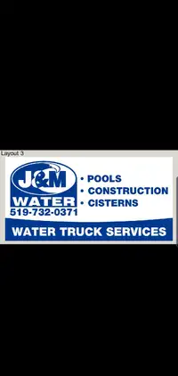 Bulk Water Truck Delivery Service Pools Construction Cisterns