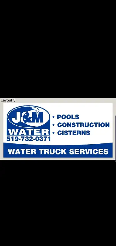 J&M Water Truck Inc. Offering bulk potable water delivery for Brantford, Brant County and Surroundin...