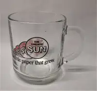 Rare Vintage The Toronto Sun Glass Mug/Cup, Made in France, Good