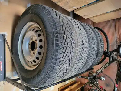 Winter tires and rims for a Ford Ranger. Very good condition with minimal use.