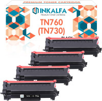 NEW: Toner Cartridge for Brother TN760 TN730, 4 Black