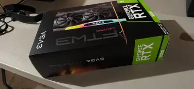 Selling an EVGA RTX 3080 graphics card that delivers high-end performance for gaming and content cre...