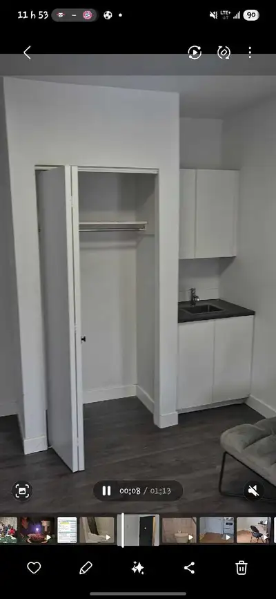 Chambre à louer – 850 $/mois Belle chambre meublée, propre et confortable, avec lavabo privé à l’int...