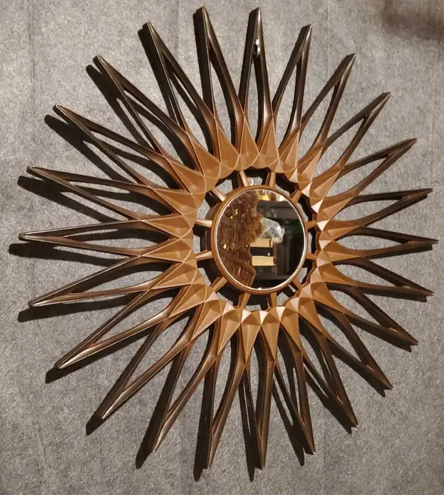 Syroco Sunburst Wall Mirror LARGE 30" in Home Décor & Accents in Ottawa - Image 3