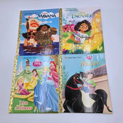 Disney Little Golden Books Lot Hard Cover Moana Encanto Princess, View more