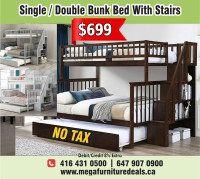 BLOWOUT SALE - KIDS BEDROOM  SET - BUNK BED -TRUNDLE BED