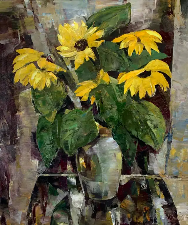 Flowers oil paintings in Arts & Collectibles in City of Toronto - Image 5