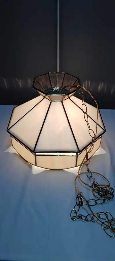 Vintage Tiffany Style Chandelier., View more