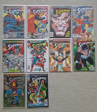 Superman Comic Lot - Mostly Consecutive Issues - 1993, View more