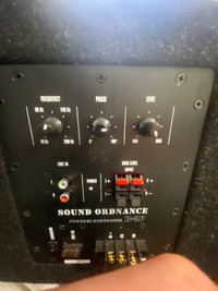 10” sound ordnance subwoofer with built in amp