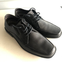 Denver Hayes Quad Comfort Lace Up Dress Shoes Men’s Black EUC